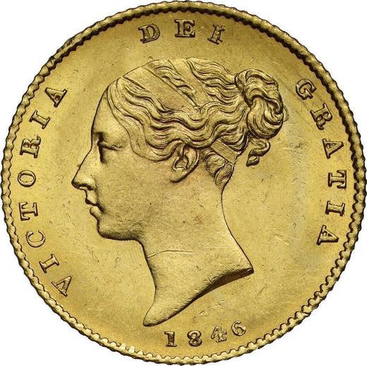 Obverse Half Sovereign 1846 - Gold Coin Value - United Kingdom, Victoria