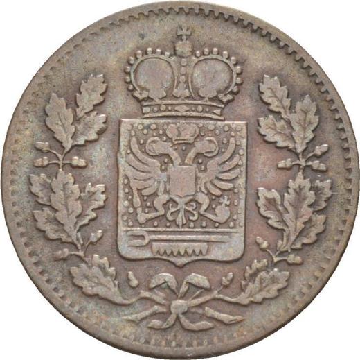 Awers monety - 1/4 krajcara 1863 - cena  monety - Schwarzburg-Rudolstadt, Fryderyk Günther