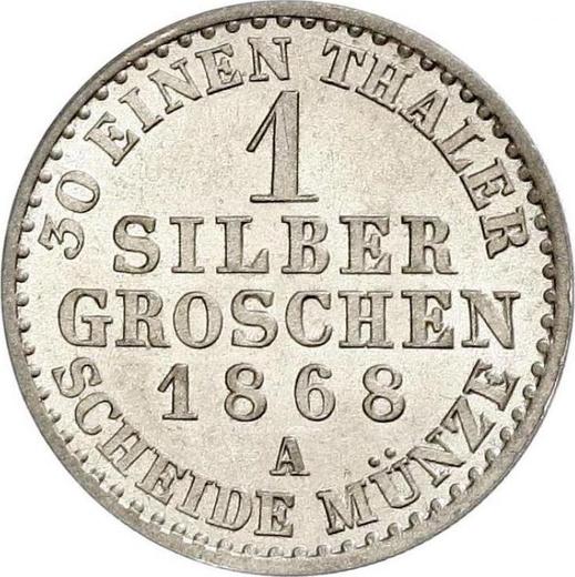 Reverse Silber Groschen 1868 A - Silver Coin Value - Reuss-Greiz, Heinrich XXII