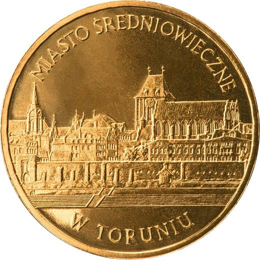 Reverse 2 Zlote 2007 MW AN "Medieval Town of Torun" - Coin Value - Poland, III Republic after denomination