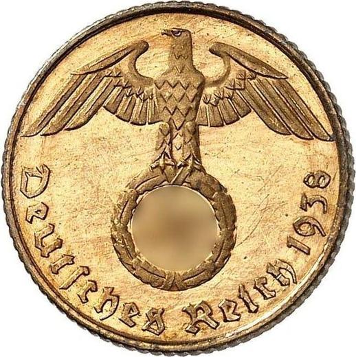 Reverse 5 Reichspfennig 1938 F "Type 1936-1939" -  Coin Value - Germany, Third Reich