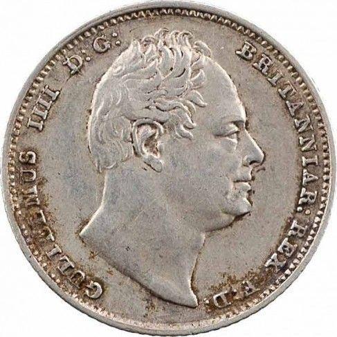 Obverse Sixpence 1836 - Silver Coin Value - United Kingdom, William IV