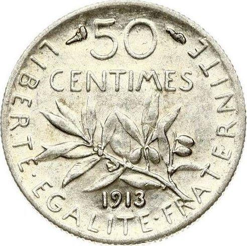 Obverse 50 Centimes 1913 "Sower" - Silver Coin Value - France, Third Republic
