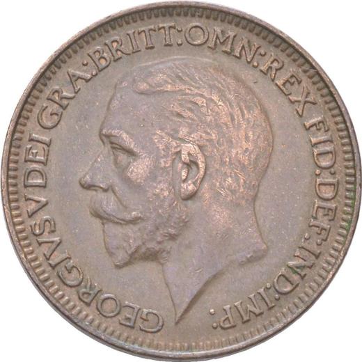 Obverse Farthing 1930 -  Coin Value - United Kingdom, George V