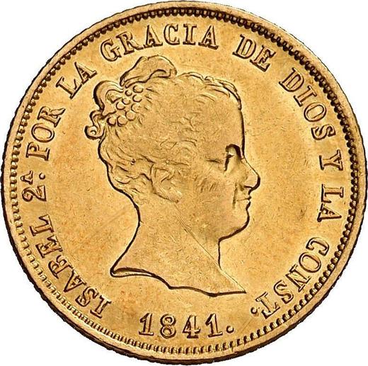 Obverse 80 Reales 1841 M CL - Gold Coin Value - Spain, Isabella II