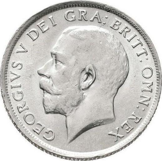 Anverso 1 chelín 1918 - valor de la moneda de plata - Gran Bretaña, Jorge V