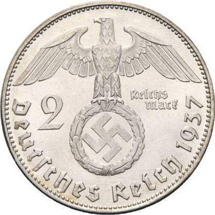 Revers 2 Reichsmark 1937 E "Typ 1936-1939" - Silbermünze Wert - Deutschland, Drittes Reich