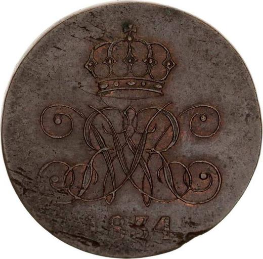 Awers monety - 2 fenigi 1834 C "Typ 1831-1834" - cena monety - Hanower, Wilhelm IV