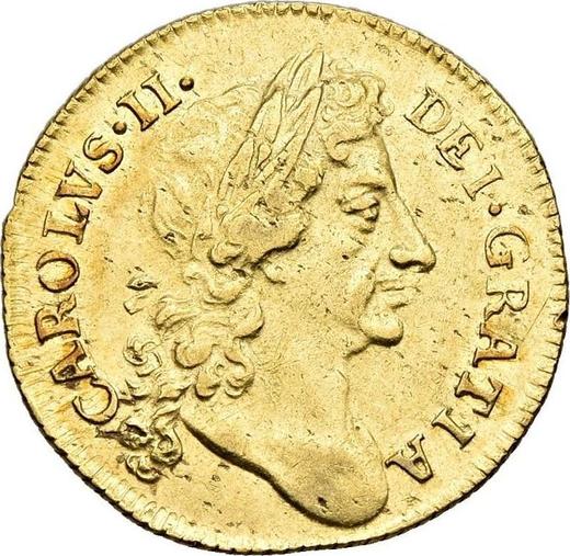 Obverse Half Guinea 1682 "Second laureate bust" - Gold Coin Value - United Kingdom, Charles II