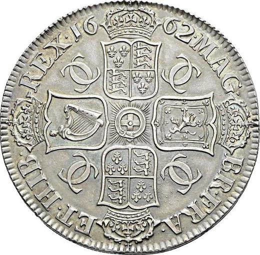 Reverse Crown 1662 "First laureated bust" With rose below bust - Silver Coin Value - United Kingdom, Charles II