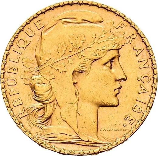 Obverse 20 Francs 1901 A "Type 1899-1906" - Gold Coin Value - France, Third Republic