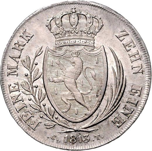 Reverse Thaler 1813 CT L - Silver Coin Value - Nassau, Frederick William
