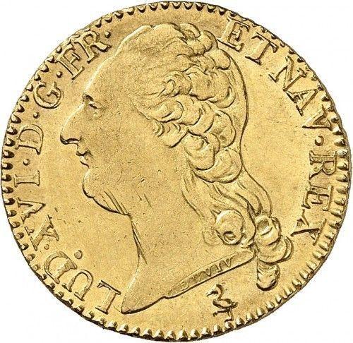 Anverso Louis d'Or 1786 A - valor de la moneda de oro - Francia, Luis XVI