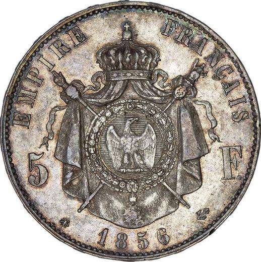 Reverse 5 Francs 1856 BB "Type 1854-1859" - Silver Coin Value - France, Napoleon III