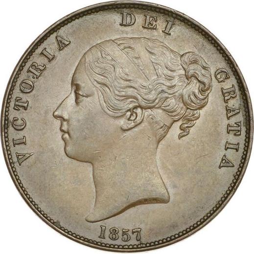 Obverse Penny 1857 WW "Type 1839-1860" -  Coin Value - United Kingdom, Victoria