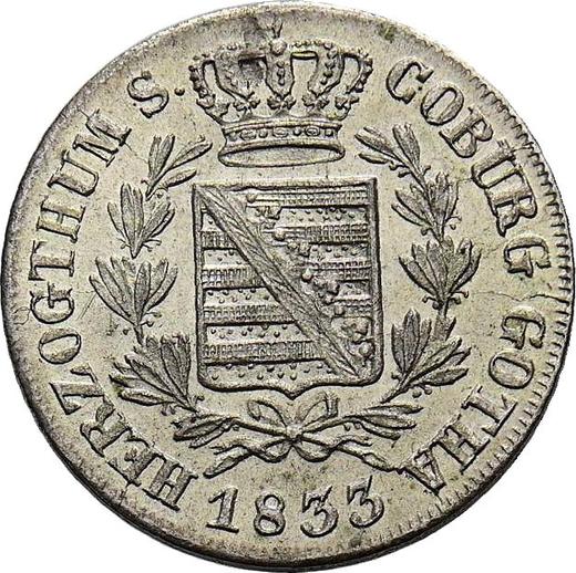 Obverse 3 Kreuzer 1833 - Silver Coin Value - Saxe-Coburg and Gotha, Ernest I