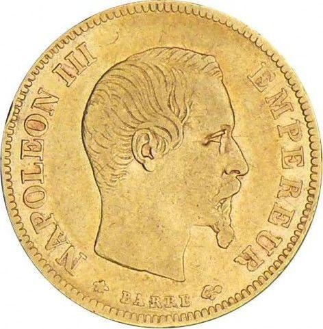 Obverse 10 Francs 1855 BB "Type 1855-1860" - Gold Coin Value - France, Napoleon III