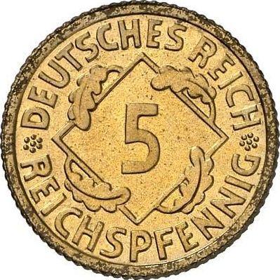 Obverse 5 Reichspfennig 1936 E - Coin Value - Germany, Weimar Republic