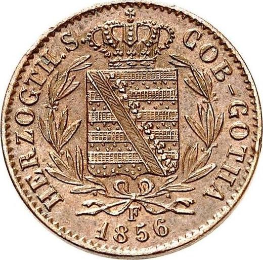 Obverse 1 Pfennig 1856 F -  Coin Value - Saxe-Coburg and Gotha, Ernest II
