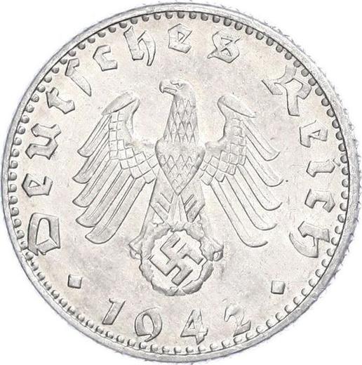 Reverse 50 Reichspfennig 1942 E "Type 1939-1944" -  Coin Value - Germany, Third Reich