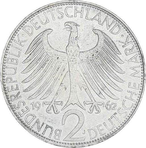 Revers 2 Mark 1962 J "Max Planck" - Münze Wert - Deutschland, BRD