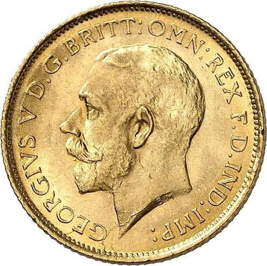 Avers 1/2 Sovereign 1916 S - Goldmünze Wert - Australien, Georg V