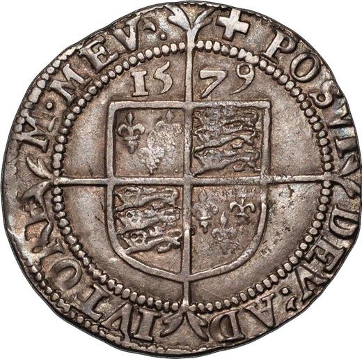 Reverse Sixpence 1579 "Fifth issue" - Silver Coin Value - United Kingdom, Elizabeth I