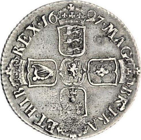 Reverse Shilling 1697 B "Third laureate bust" - Silver Coin Value - United Kingdom, William III