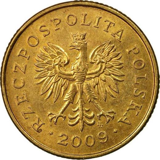 Obverse 5 Groszy 2009 MW -  Coin Value - Poland, III Republic after denomination