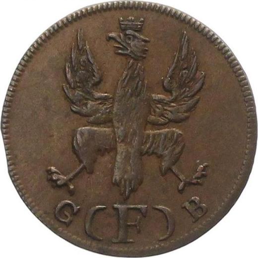 Аверс монеты - 1 гелер 1821 года F G.B. - цена монеты - Франкфурт-на-Майне, Вольный город