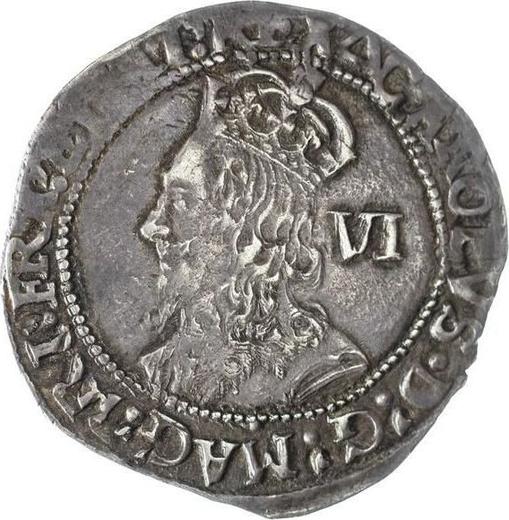 Obverse Sixpence no date (1625-1642) "Sixth portrait type" - Silver Coin Value - United Kingdom, Charles I