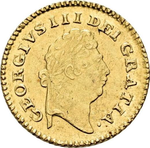Obverse Third Guinea 1799 "First laureated bust" - Gold Coin Value - United Kingdom, George III