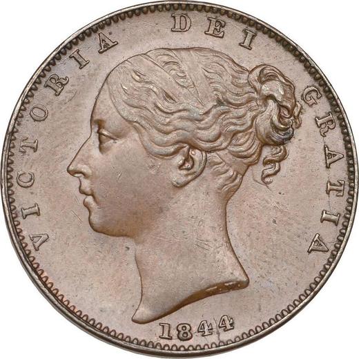Obverse Farthing 1844 WW -  Coin Value - United Kingdom, Victoria