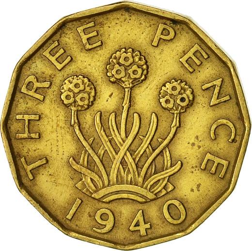 Reverse Threepence 1940 HP "Type 1937-1948" - Coin Value - United Kingdom, George VI