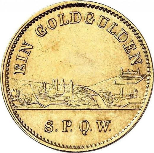 Revers Gulden Ohne jahr (1848-1850) C.V. - Goldmünze Wert - Würzburg, Maximilian II
