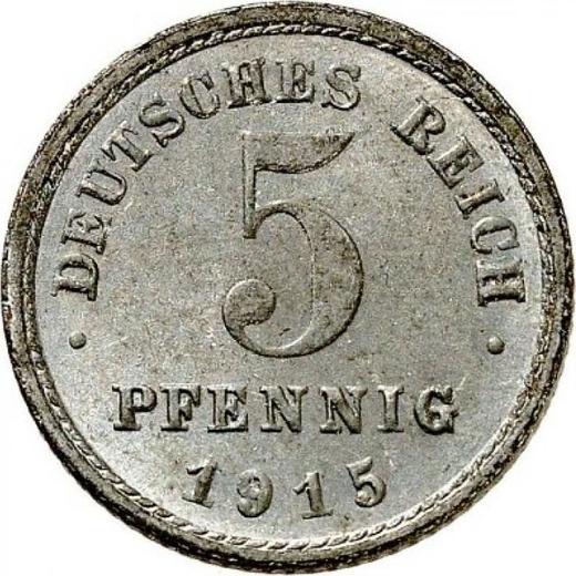 Obverse 5 Pfennig 1915 D "Type 1915-1922" - Coin Value - Germany, German Empire