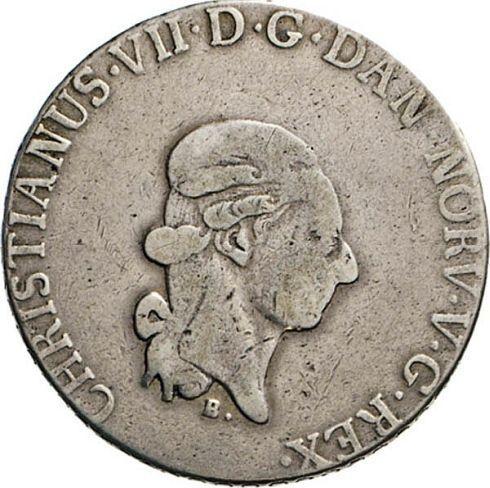 Avers 2/3 Taler 1797 MF - Silbermünze Wert - Schleswig-Holstein, Christian VII