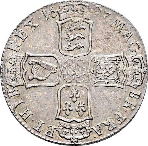 Reverse Halfcrown 1697 E "Large Shields" - Silver Coin Value - United Kingdom, William III