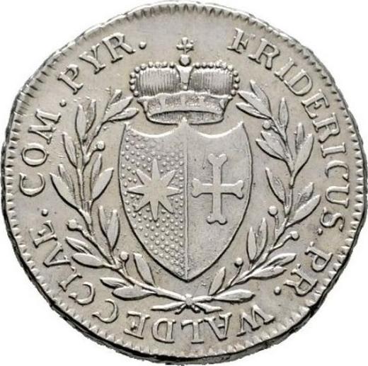 Obverse 1/4 thaler 1810 F.W. Date and denomination in capital letters - Silver Coin Value - Waldeck-Pyrmont, Karl August Friedrich