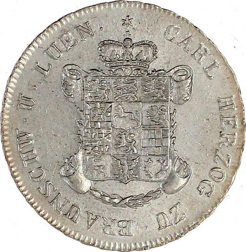 Obverse 24 Mariengroschen 1828 CvC "BRAUNSCHW" - Silver Coin Value - Brunswick-Wolfenbüttel, Charles II