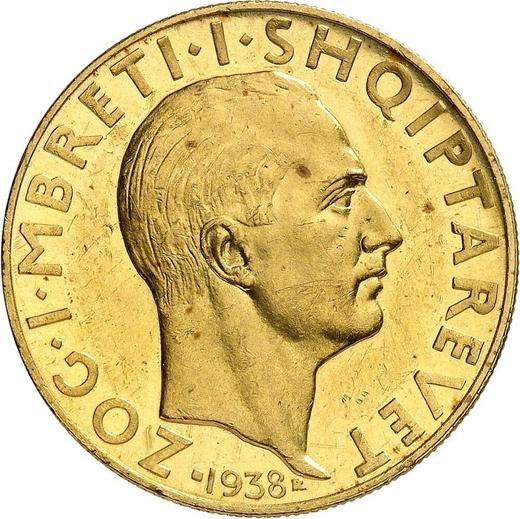Obverse Pattern 100 Franga Ari 1938 R "Wedding" PROVA - Gold Coin Value - Albania, Ahmet Zogu