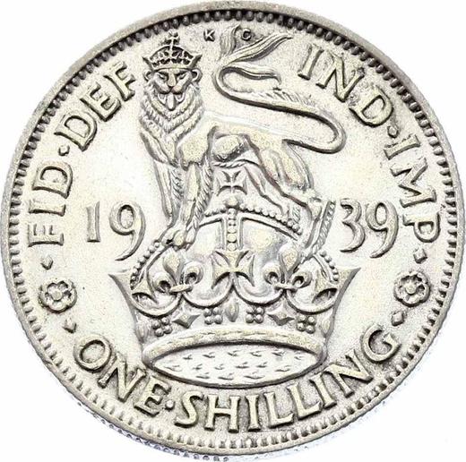 Reverse Shilling 1939 HP "Type 1937-1946" - Silver Coin Value - United Kingdom, George VI
