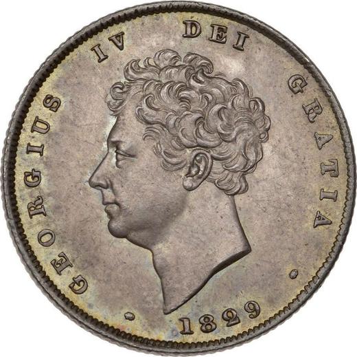 Avers 1 Schilling 1829 - Silbermünze Wert - Großbritannien, Georg IV