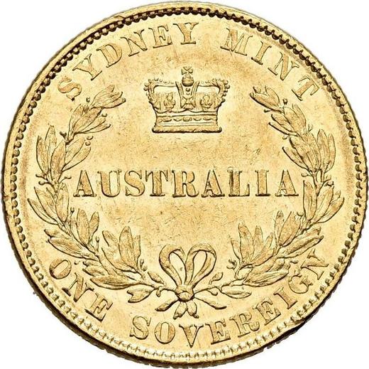 Reverse Sovereign 1857 Reeded edge - Gold Coin Value - Australia, Victoria