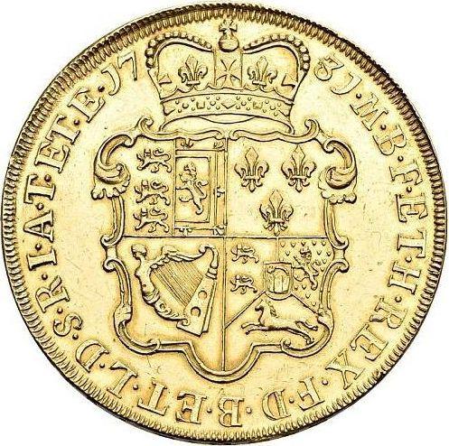 Reverse Five guineas 1731 "Young Head" - Gold Coin Value - United Kingdom, George II