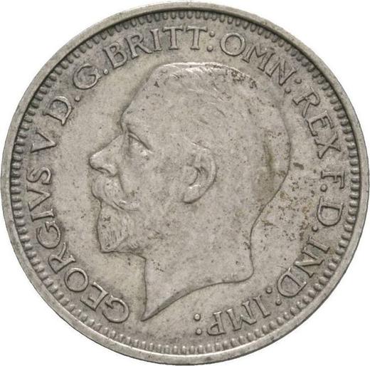 Obverse Fourpence (Groat) 1934 - Silver Coin Value - United Kingdom, George V