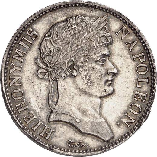 Anverso 5 francos 1809 J - valor de la moneda de plata - Westfalia, Jerónimo Napoleón