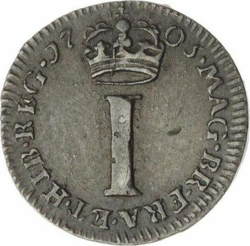 Reverse Penny 1705 - Silver Coin Value - United Kingdom, Anne