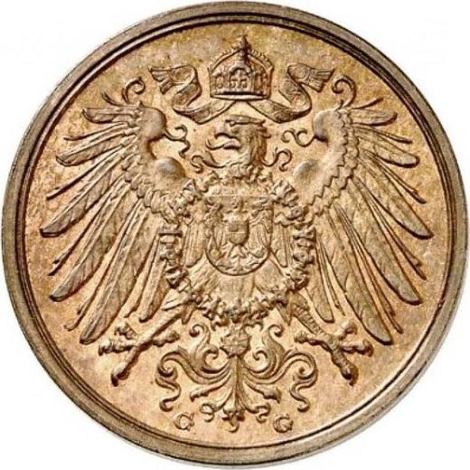 Реверс монеты - 2 пфеннига 1916 года G "Тип 1904-1916" - цена  монеты - Германия, Германская Империя