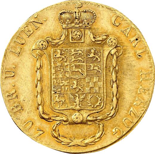 Obverse 10 Thaler 1828 CvC "Type 1824-1830" - Gold Coin Value - Brunswick-Wolfenbüttel, Charles II